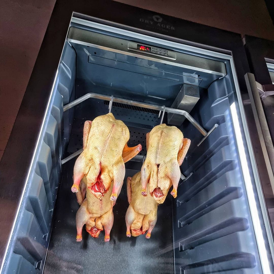 AGE YOUR POULTRY 🐓
_
Who has already done it? And how has the taste changed for you? 🤔

#dryager #meattime #mymeat #instameat #dryaged #dryagedbeef #dryagedpoultry #dryagerlove

📸: @pitmasterx – Thanks for sharing!