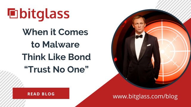 Check out our latest blog where Bond’s ‘trust no one’ approach comes to use and why it’s so important to implement a Zero Trust security model.

Read Blog 👉ow.ly/LX9450GmAyK
#ZeroTrustNetworkAccess #ZTNA #Malware