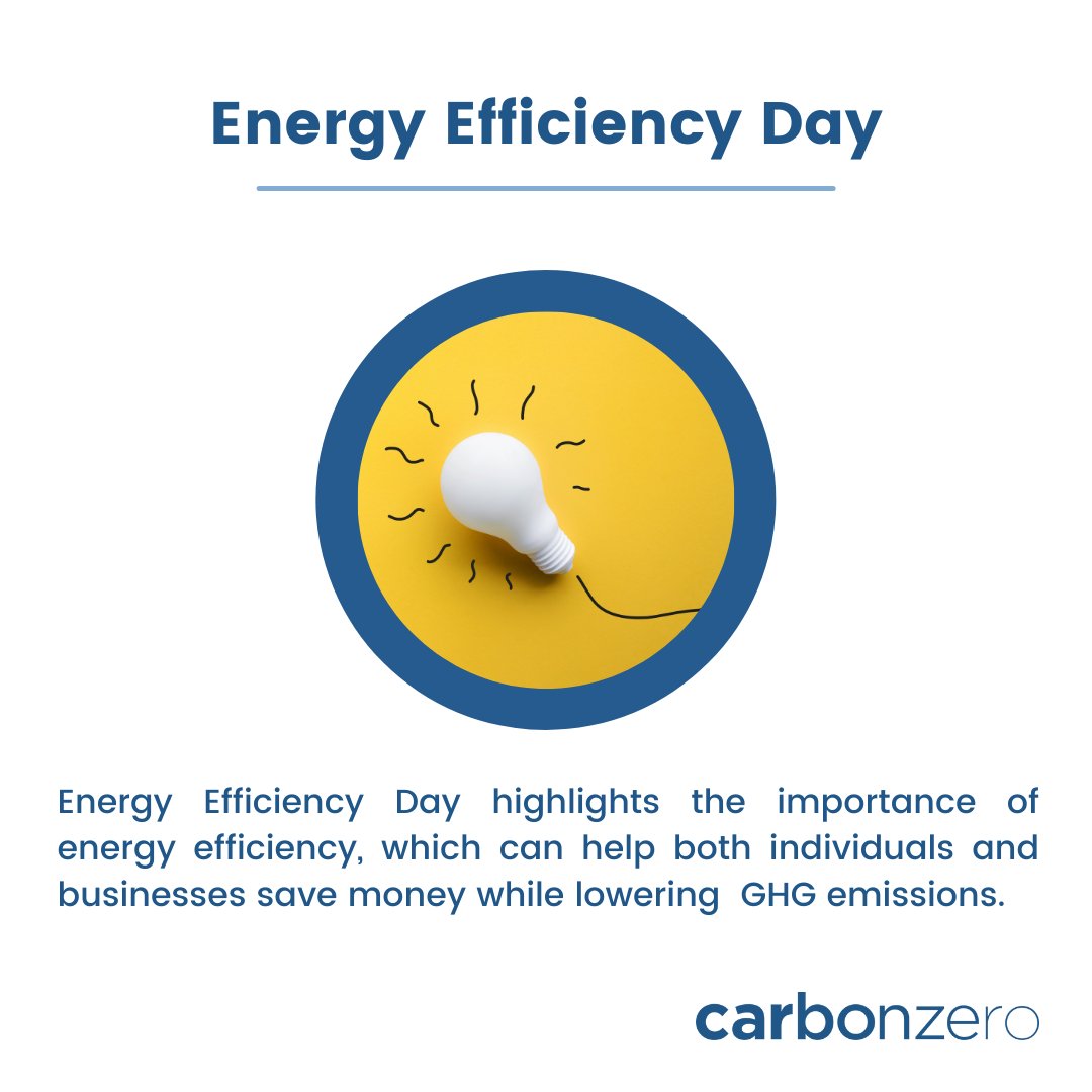 Today is Energy Efficiency Day. This week, we will be highlighting how both businesses and individuals can adopt energy efficient practices, energy efficiency investments and grants that are available to Canadians looking to retrofit their homes. 💡 #EEDAY2021 #energy