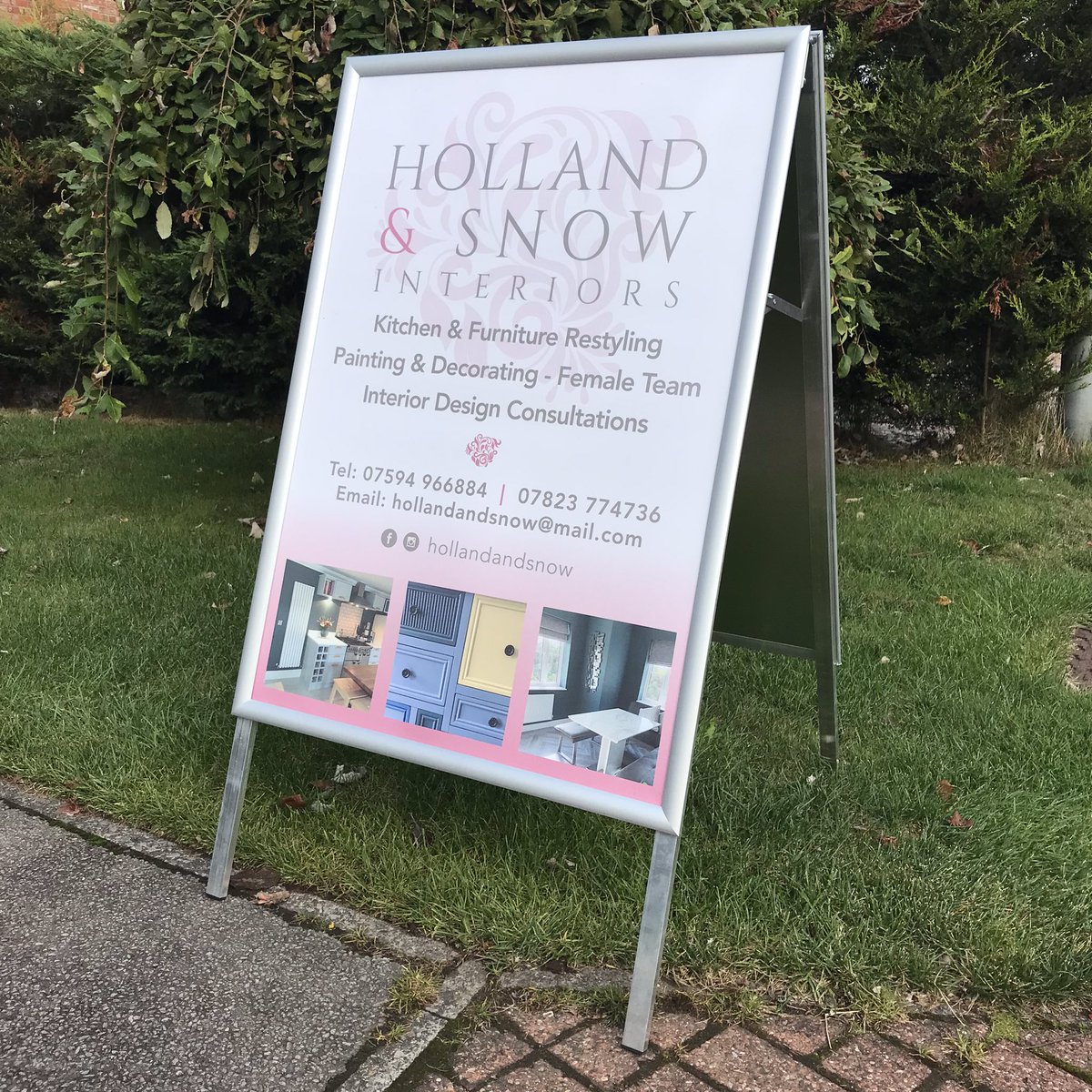 nortonjamesdes's tweet photo. Produced this lovely A-Board for my faves at Holland &amp; Snow - a great promotional tool for those who work in different areas but decide not to have a sign written vehicle. 
Lightweight and easy to erect, with replaceable graphics.  A2 or A1. 
#design #print #promotion #creativity https://t.co/RNWEPeHRLU