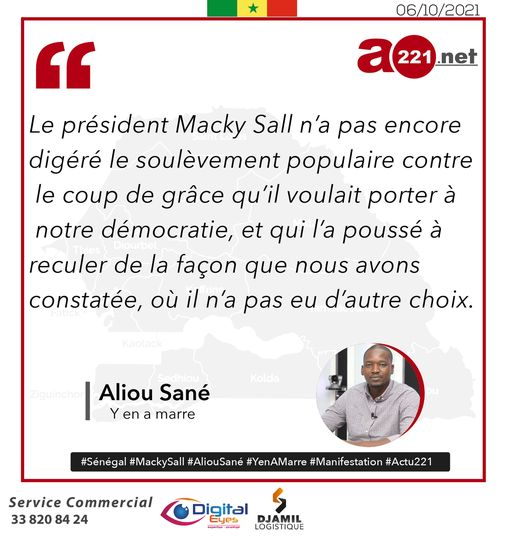 actu221net's tweet photo. Flash 🔴| Le Coordonnateur du Mouvement Y en a marre égratigne le Président Macky Sall. 
Lire la suite sur https://t.co/kt2KCH2KhA...
#Actu221 #Sénégal #MackySall #A221 #A221TV #OusmaneSonko #AdjiSarr #FreeSenegal #DigitalEyes #Afrique #Africa #Covid19 https://t.co/nirx1MSxKr