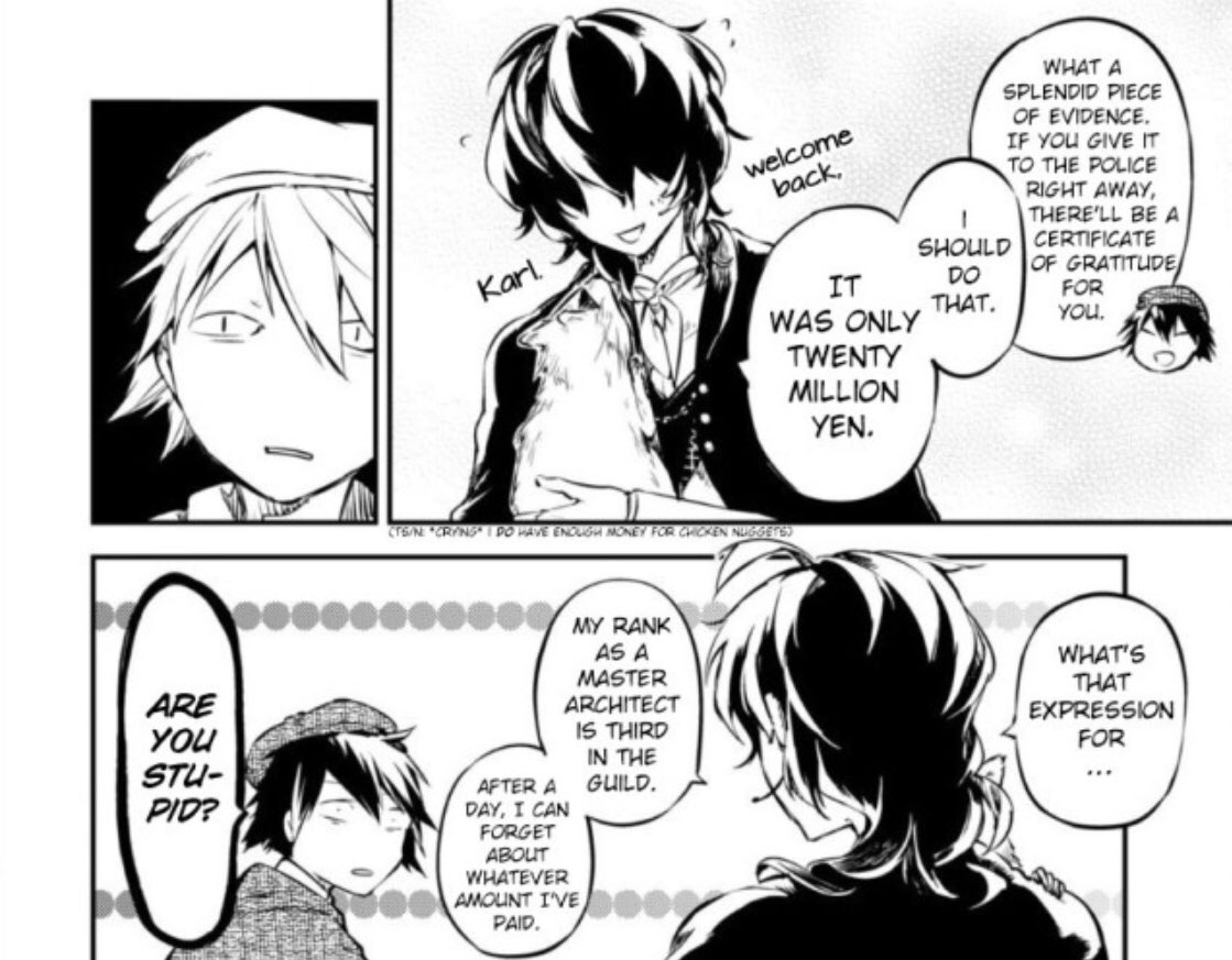 Смешные моменты из манги Великий из бродячих псов. Кью БСД Манга. Ранпо чб