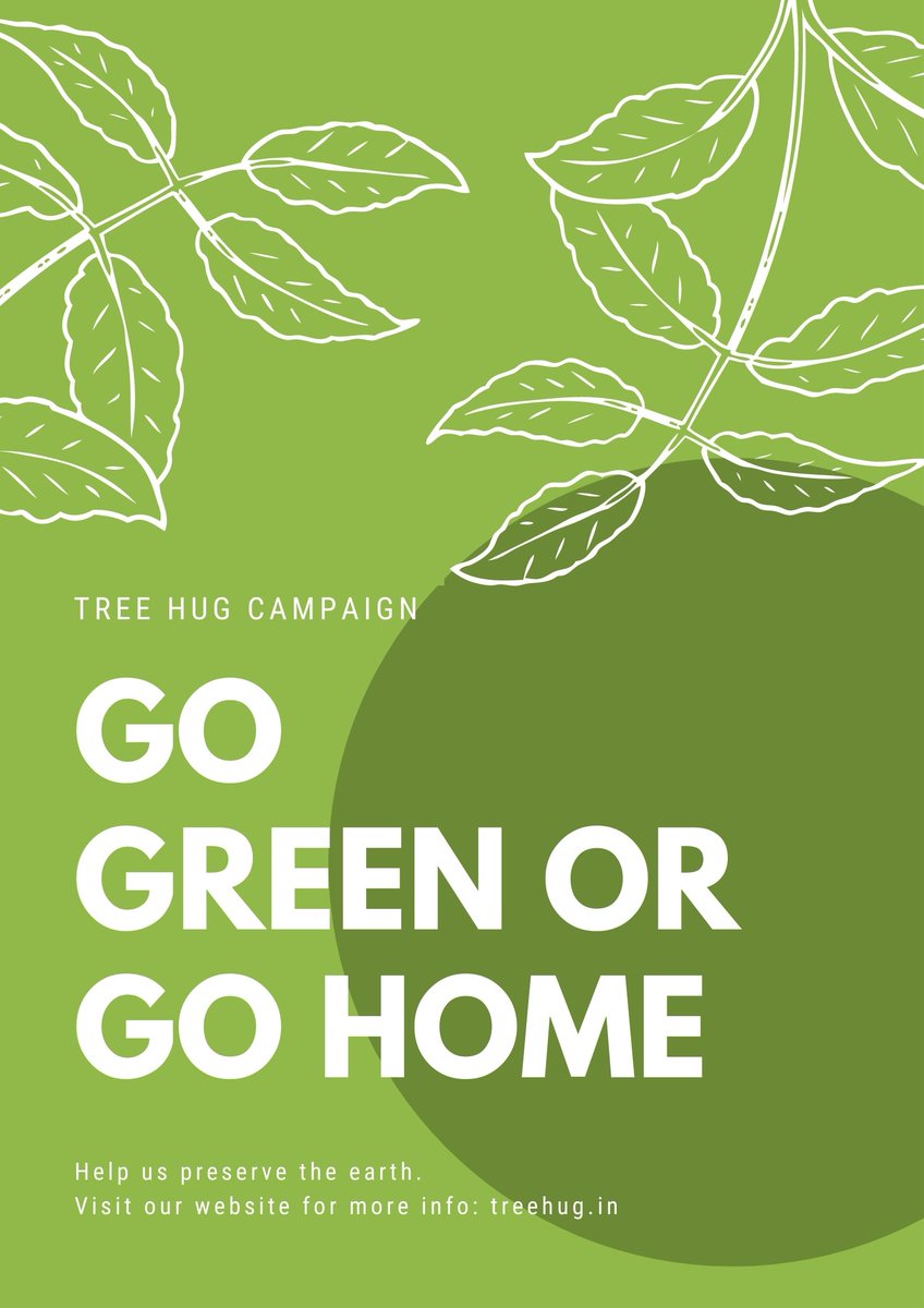treehugbharat's tweet photo. GO GREEN - OR - GO HOME...
#trees  #treehug #treehugger #thoughtoftheday https://t.co/C0p0rNsoL5