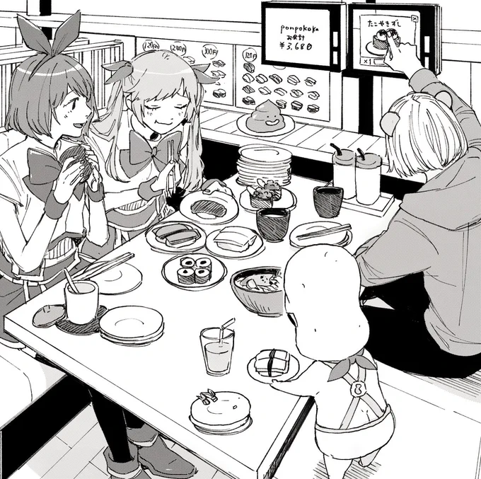#おめシスはいいぞ
#ぽこあーと 
#オシャレになりたいピーナッツくん
お寿司 