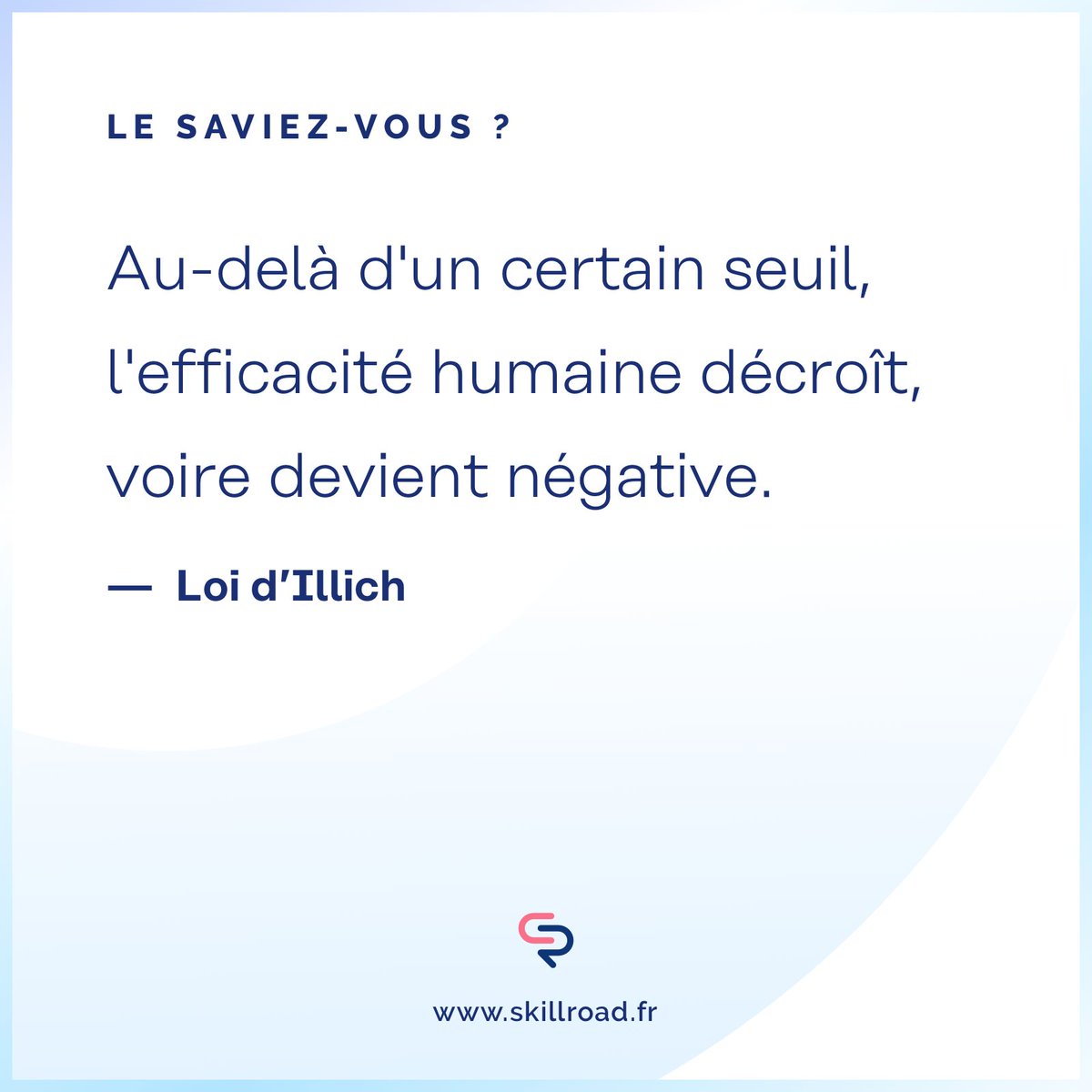 Skillroad_fr's tweet photo. Faites des pauses ! ⏰

Essayez de ne pas dépasser 1h30 consécutive sur une même tâche (organisez-vous en conséquence !). Puis, arrêtez ce que vous faites et levez-vous pour décompresser un peu. 🧠

👉 https://t.co/4Ge0BxZJFD

#skillroad #emploi #recrutement #efficacité  #travail https://t.co/UOGo9u0XuN