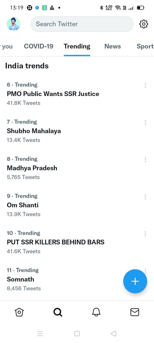 #trending6
PMO Public Wants SSR Justice

#trending10
PUT SSR KILLERS BEHIND BARS