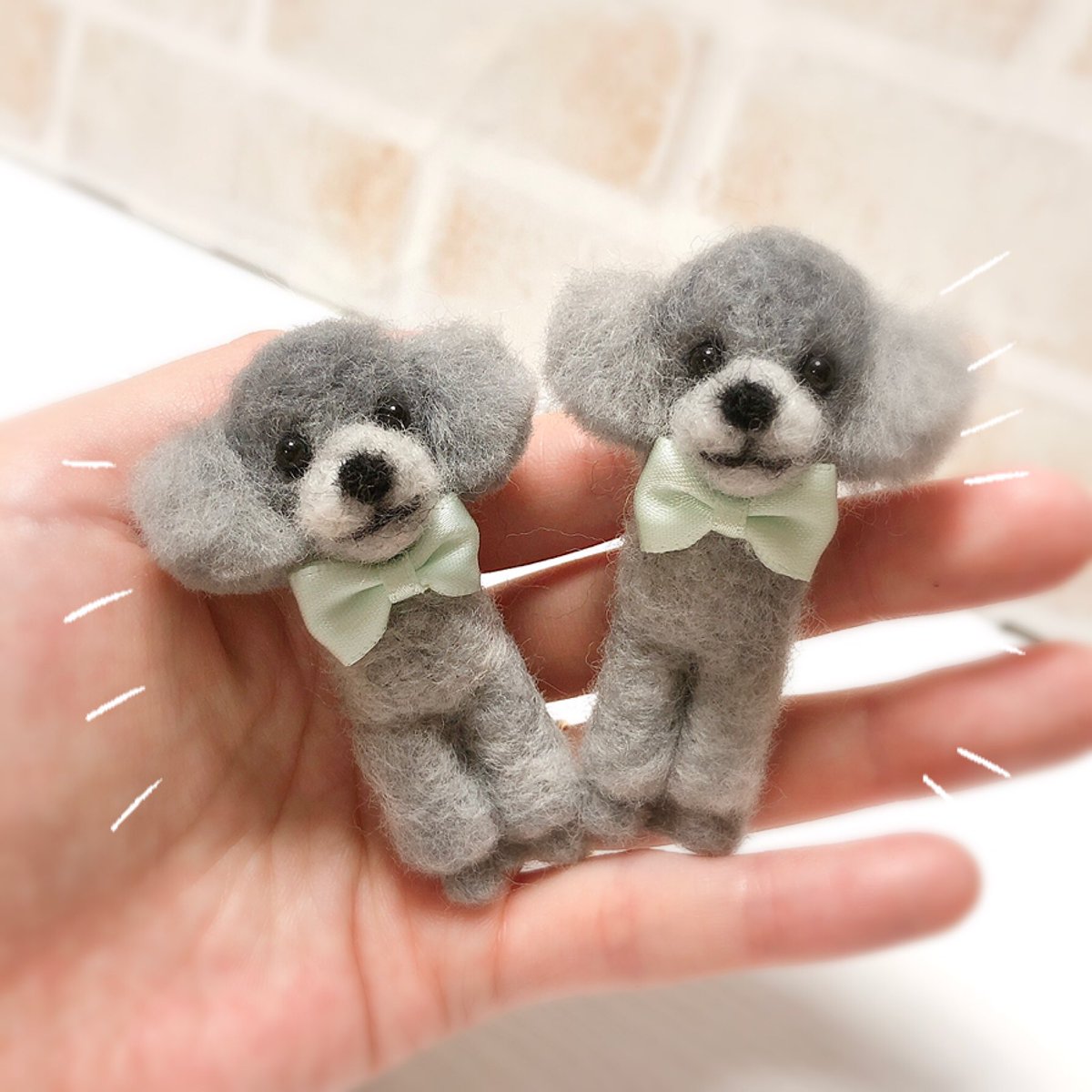 羊毛フェルトのオーダーのプードルちゃん完成です♪
後日発送します💕

無事に着きますように😌🙏

#ハンドメイド
#羊毛フェルト