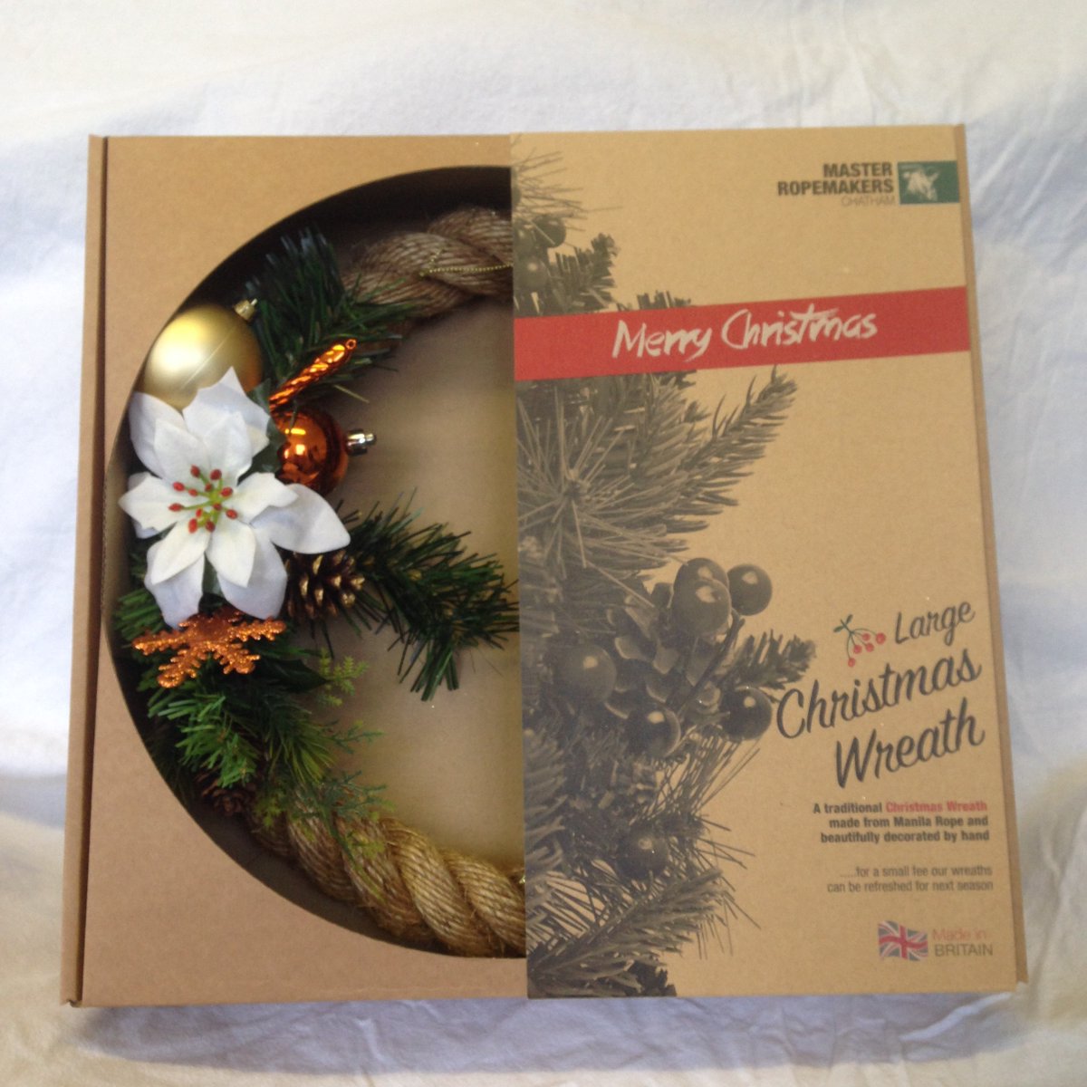 MasterRopemaker's tweet photo. It's that time of year again ... Seasonal wreaths back in stock https://t.co/8kxQn5O0Q0 01634 823890 https://t.co/8TdOEaBff3