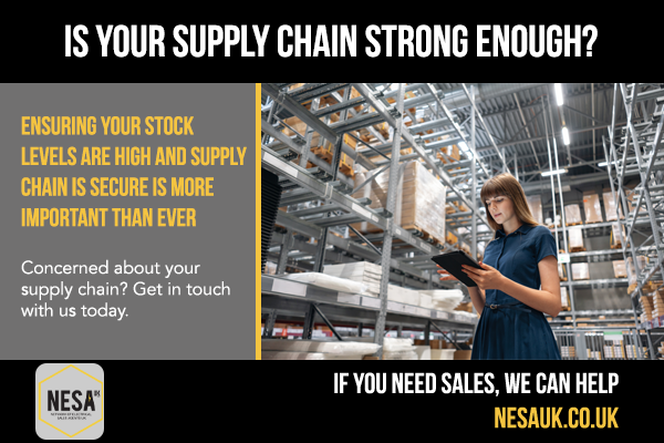 Are your stock levels healthy?

#Wholesalers who are holding high stock levels within the #ElectricalWholesale industry are seeing the most success.

That's why you need to ensure your supply chain is reliable and adaptable, so why not see how our #SalesAgents can help?

#NESAUK