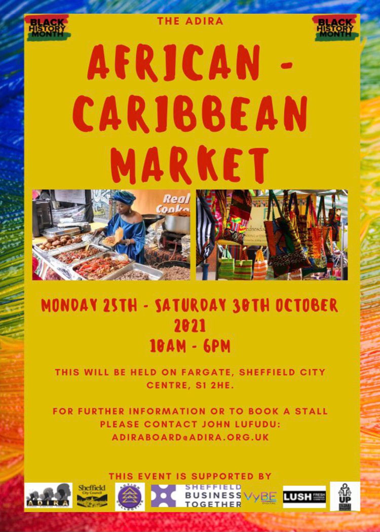 beardsandbooks1's tweet photo. Join us from Monday 25th October to Saturday 30th October at the African-Caribbean Market in Sheffield ✨ We're very excited to show you what we have to offer and have a chat! Hope to see you all there 👌🏽#AfricanCaribbeanMarket #Sheffield #BHM #BHM2021 #BHM21 https://t.co/rWPaGn0JO5