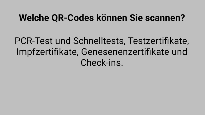Die Version 2.11 der Corona-Warn-App verfügt über einen universellen QR-Code-Scanner. 