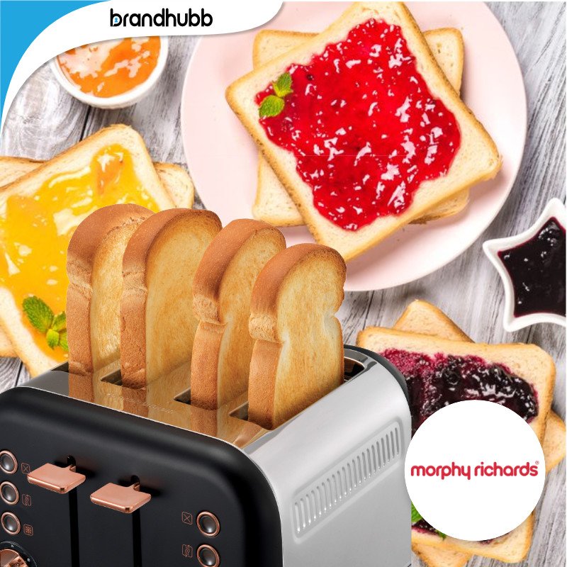 Did you know, toast originated from bread going stale. Not very appetizing right? With Morphy Richard's innovative appliances you don't have to settle for stale bread before creating an amazing toasted feast! #mellerware #toast #toastandjam #breakfast #bread #kitchen #appliances