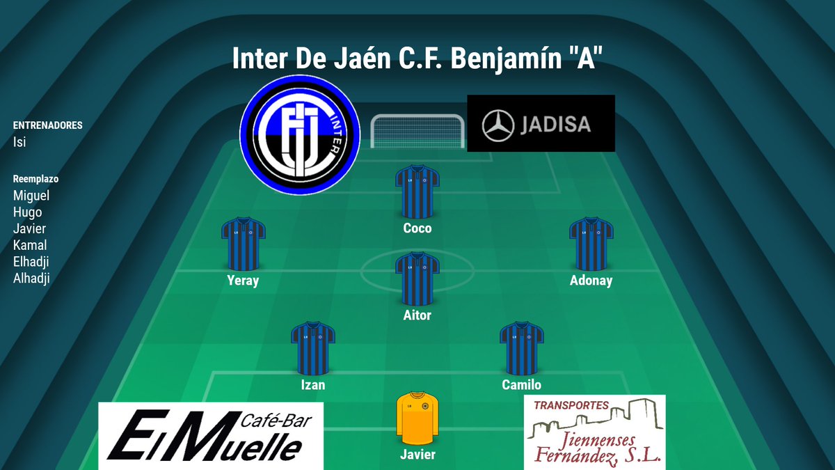 InterJaen's tweet photo. ⚽️ACADEMIA INTER | #Alineaciones
🔵⚫👧🏻🧒🏻 Os dejamos las alineaciones de los distintos equipos de nuestra #Academia #Inter #Jaén que han disputado partidos este pasado fin de semana ⚽️🥅📸
#InterBenjamín #InterAlevín #InterInfantil #InterCadete #InterJuvenil https://t.co/hGlZpE2FPO