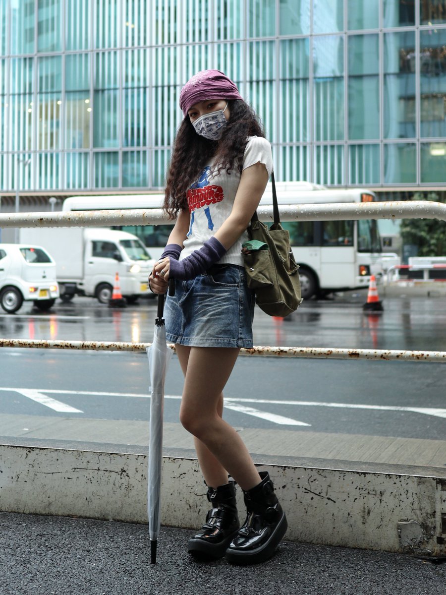 tokyomodesnap's tweet photo. Rakuten Fashion Week Tokyo 22S/S
Name:Tamami
Occupation: Student
/
Tops: #histericglamour
Boots: #tokyobopper
Bag: #remake
Accessory: #used
/
https://t.co/rtLWSgbloH https://t.co/007oYo5Bhh