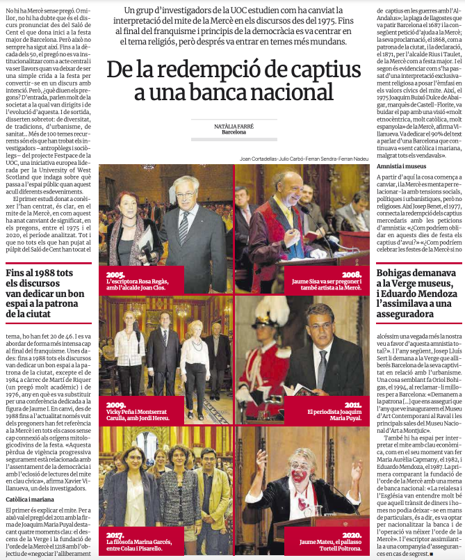 AlbaColombo's tweet photo. Orgullosa que alguns dels resultats del projecte @FESTSPACE1  apareguin als diaris @elperiodico @UOCartshum @identicatUOC @UOCuniversitat https://t.co/yVyJ95qD2s