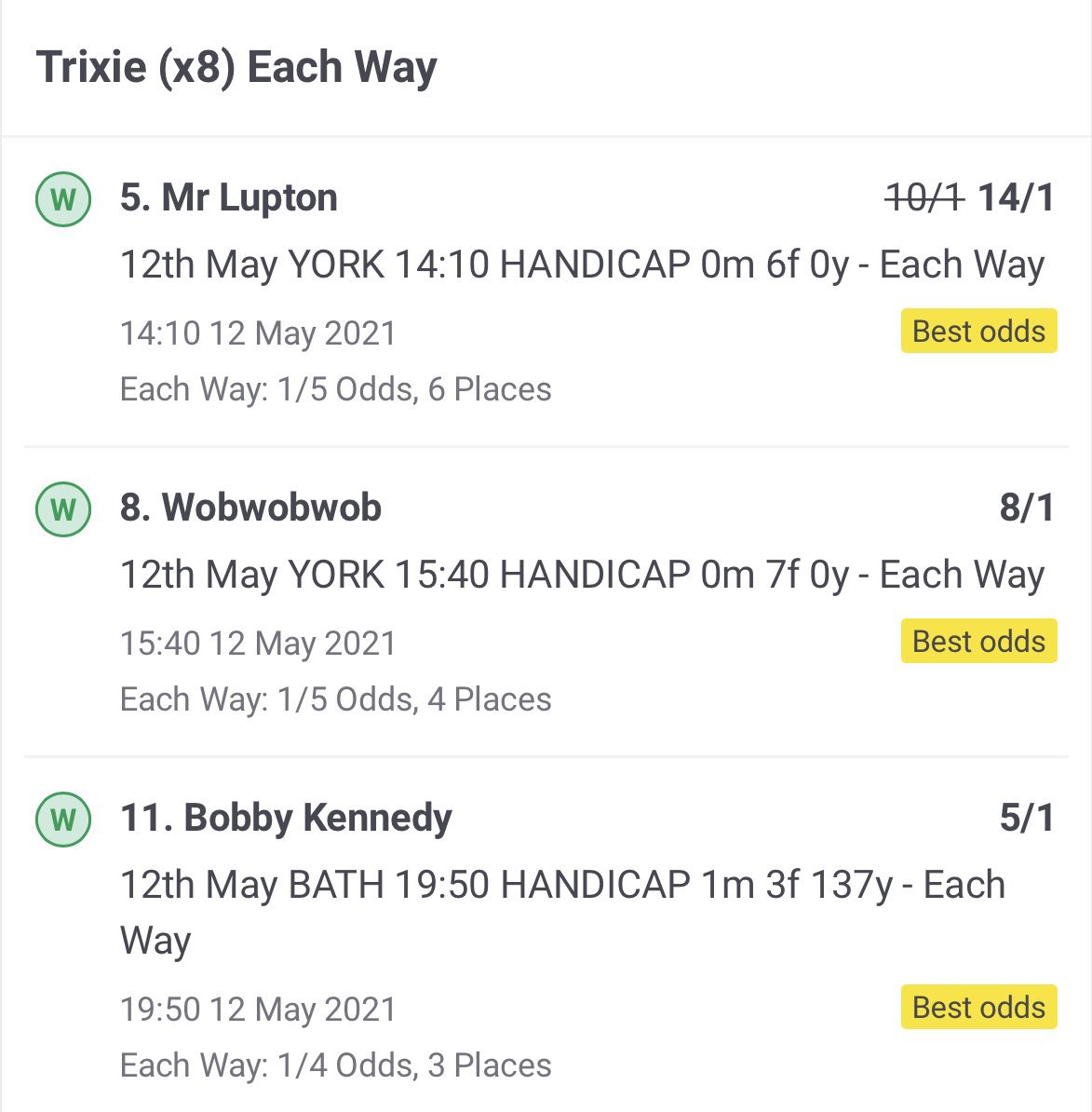 WinslipWizard's tweet photo. Already over 5️⃣3️⃣ points ahead for October, our #WizardsTips service is making good, steady profit ✅

🐎 17 horses tipped
🥇 7 winners
🎯 41% S/R
📈 68% ROI

Subscribe from 55p to £1 per day 👉🏻 https://t.co/47Aa6Vmc1D

Sometimes, we make over 4️⃣7️⃣7️⃣ points profit in one day…👇🏻 https://t.co/Jlo85i9ik8