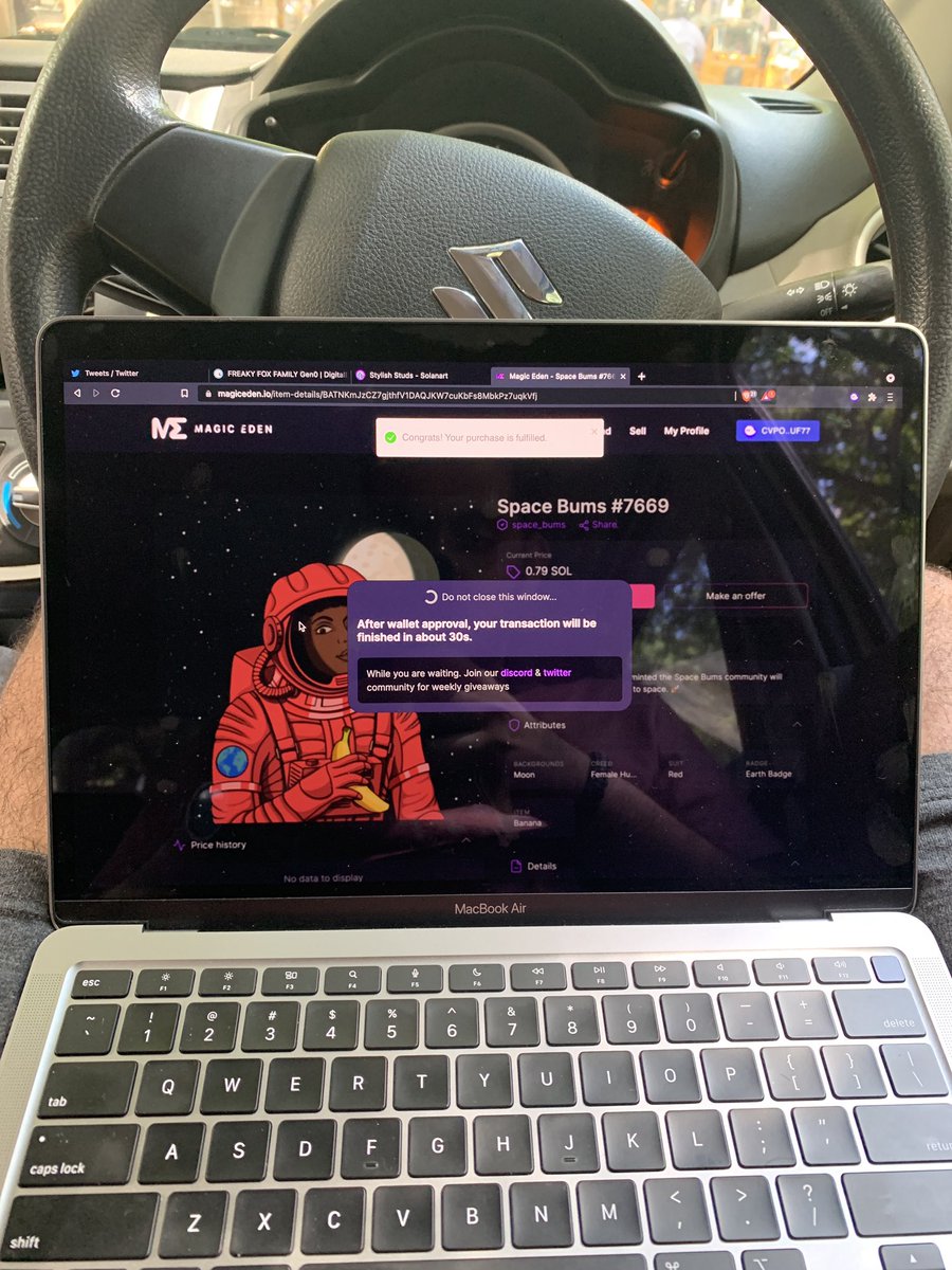 aether444's tweet photo. @0x_fxnction I saw your retweet while driving. 

Gmi? https://t.co/iGXtwNIJqe