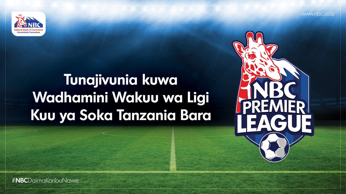 Ni rasmi sasa. Tunafurahi sana kuwa wadhamini wakuu wa Ligi Kuu ya Soka Tanzania Bara ⚽️🏟. Kile kitendawili tumekitegua leo.
 #NBCPremierLeague #NBCDaimaKaribuNawe