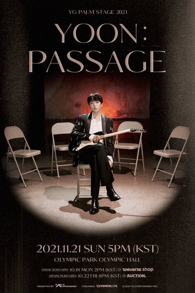 제가 생에 첫 솔로콘서트를 하게 되었습니다!! 있는 힘껏 준비 잘해서 멋진 공연 만들어볼게요!! 화이팅💪🏻💙#강승윤 #YOON #PALMSTAGE #PASSAGE #20211121 #올림픽홀 #YG