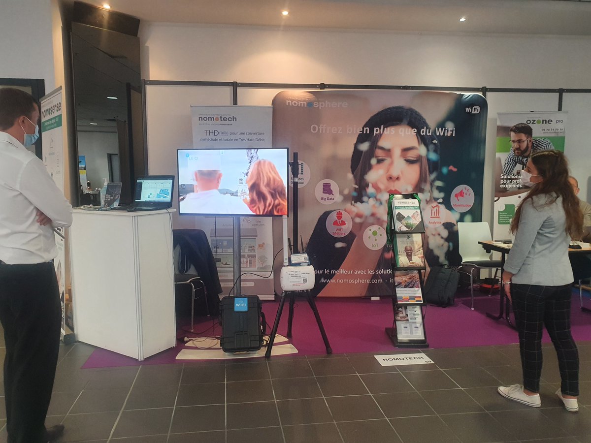 Retrouvez nos solutions de connectivité #WiFi #smartcity sur notre stand NOMOTECH à l'#UTHD de Saint-Etienne.
