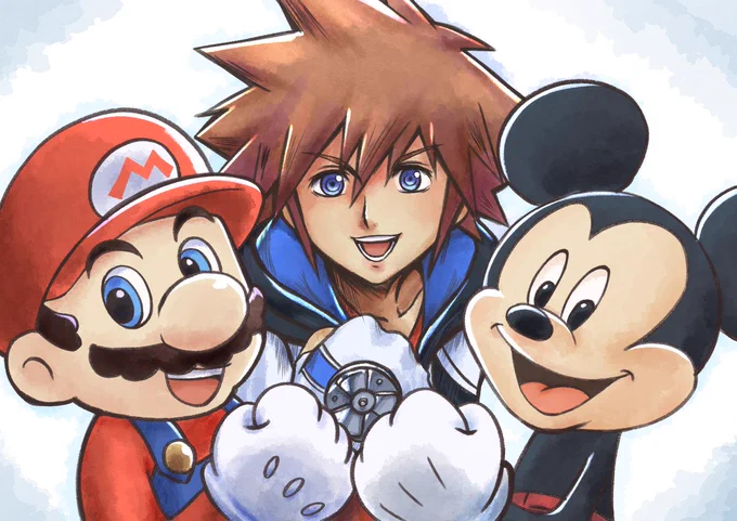 マリオとミッキーに顔を知られている男 
#スマブラSP #ソラ参戦 #KingdomHearts 
