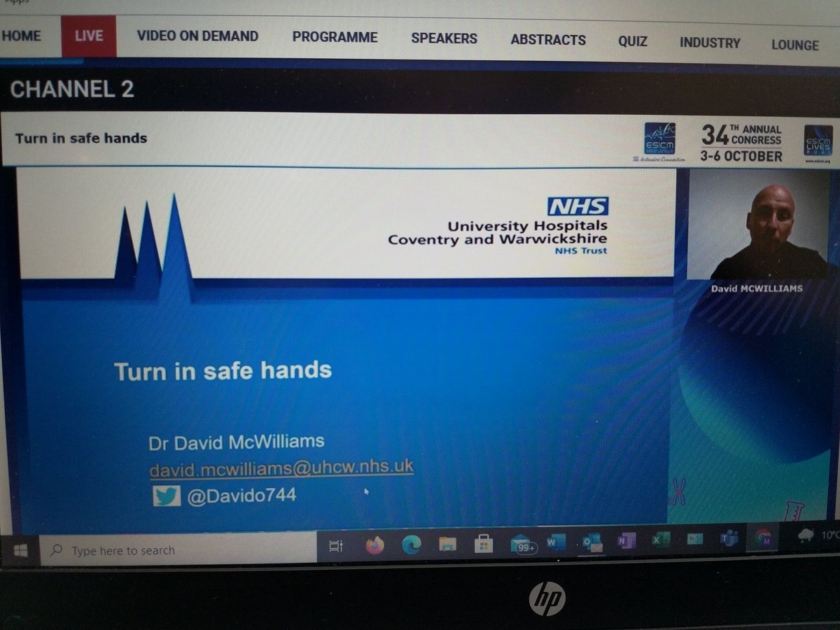marta_bork's tweet photo. Check channel 2 on 'How do I care for the patient in prone position?' #LIVES2021 with the brilliant speakers @Davido744 @FOAMecmo #ESICM https://t.co/Cr680lGlf2