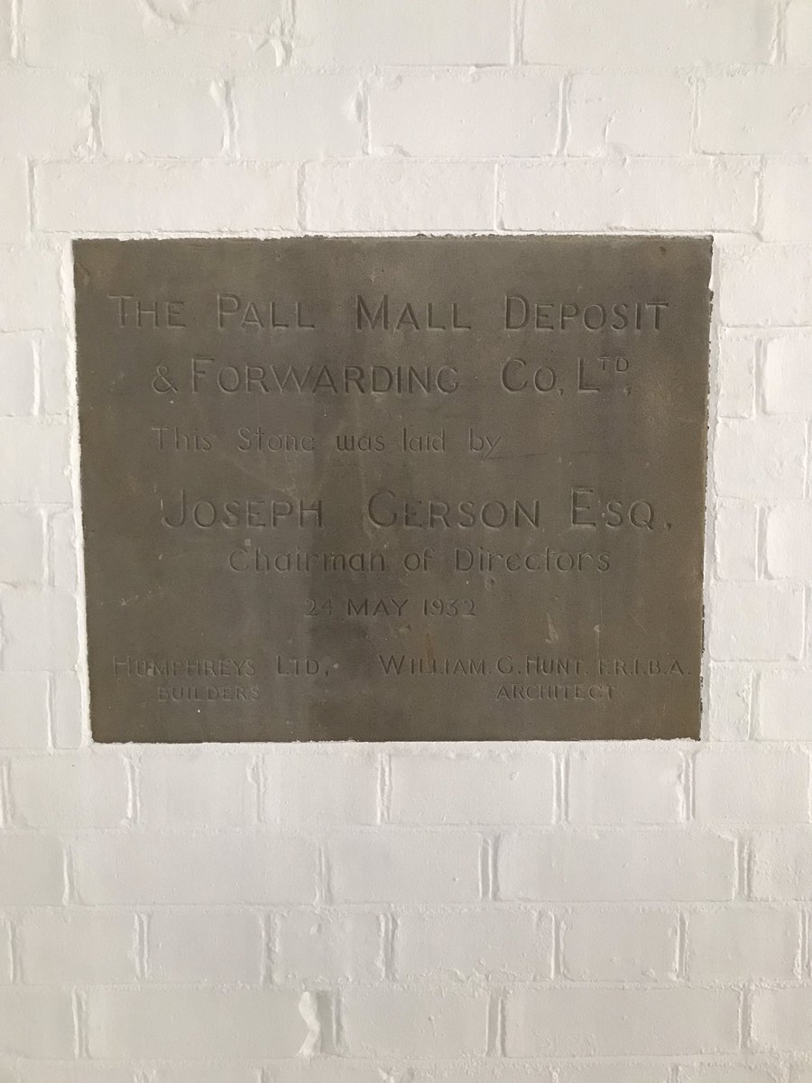 A little look at part of Pall Mall’s 120 year history, nuzzled away in one of our stunning C block units 😍💙

#myworkspace <a href="/WorkspaceGroup/">Workspace</a>