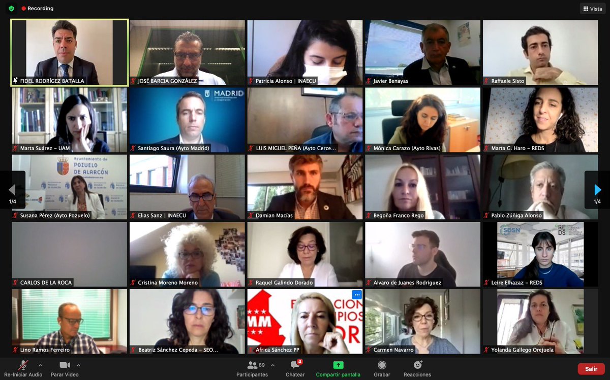 La <a href="/FedMMadrid/">FMM</a> <a href="/InstitutoINAECU/">INAECU</a> @reds_sdsn presentan el Informe de los #ODS en los municipios madrileños y la #Agenda2030. Diagnóstico de su grado de aplicación.