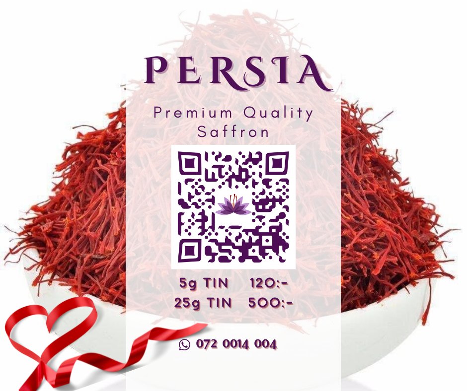 FaridZand's tweet photo. Sargol Grade A Iranian Saffron

⚪ 5g 120:-
⚪ 10g 220:-
⚪ 25g 500:-

For more info and bulk request contact 
WhatsApp
📱+46720014004 https://t.co/2l7Ij2voFB