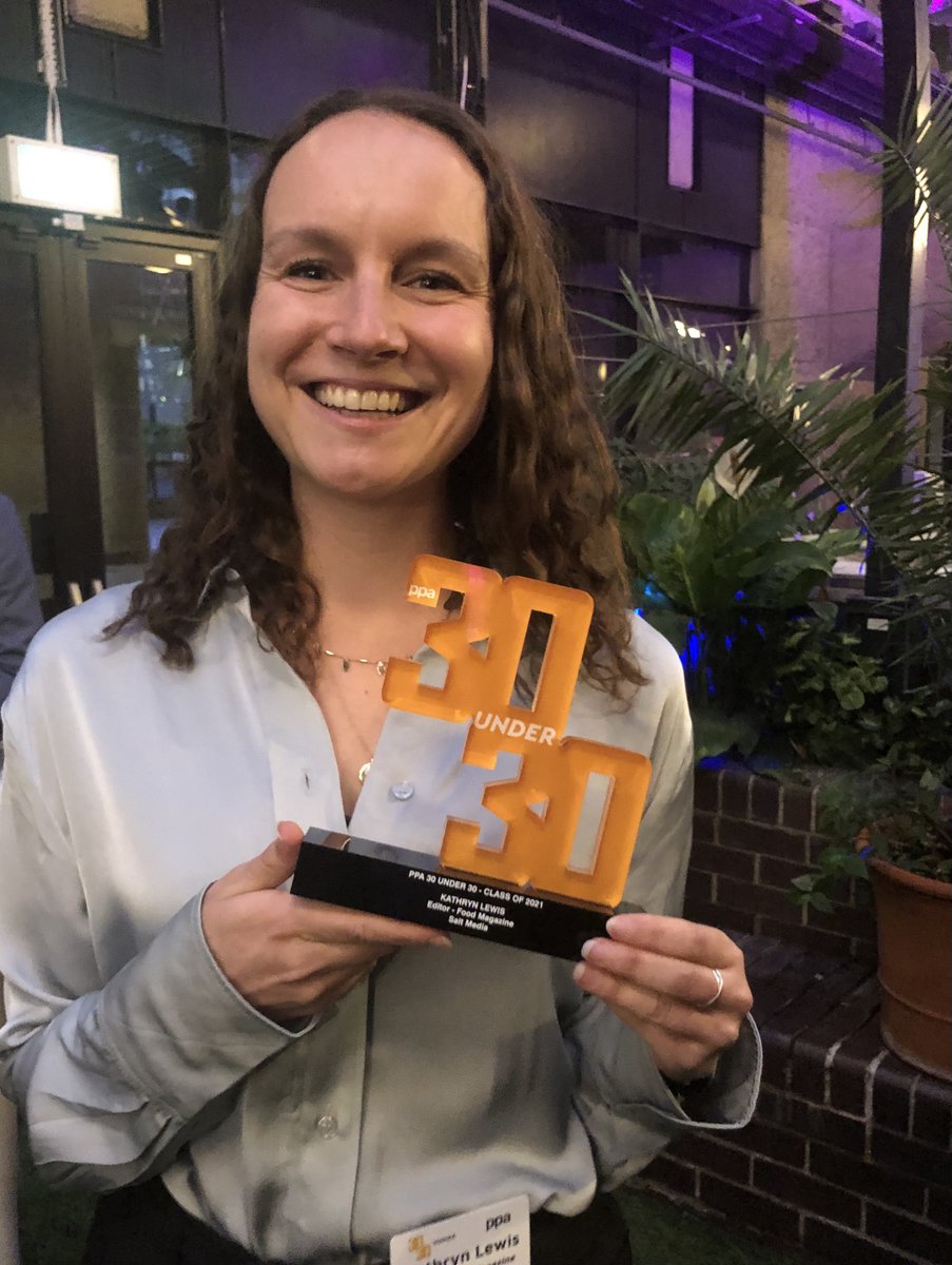Absolutely delighted to see <a href="/KathrynLewis92/">Kathryn Lewis</a> pick up her #PPA30  award from <a href="/PPA_Live/">PPA</a> last night