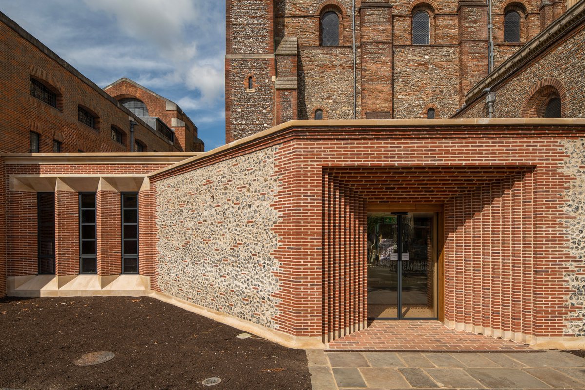 simpsonandbrown's tweet photo. Our St Albans Cathedral Welcome Centre has been awarded in the St Albans Civic Trust Awards, receiving the Trevelyan Prize for conservation and the annual Plaque for the overall winning building.

#cathedral #architecture #heritage #stalbans https://t.co/Slb16GGopX