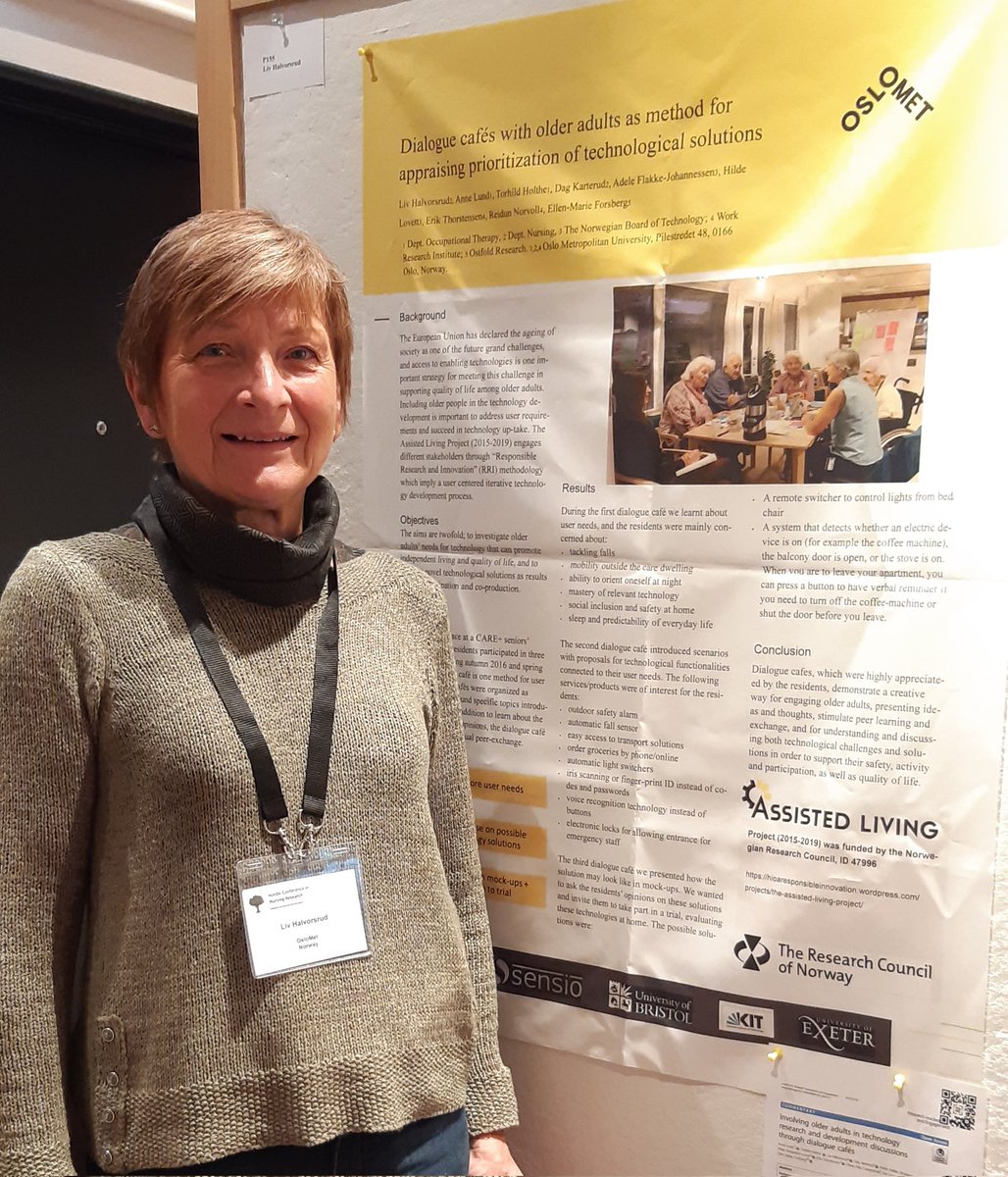 Heidi Holmen (@heidi_holmen) on Twitter photo The nursing researchers from <a href="/oslomet/">OsloMet</a> are really visible at the Nordic conference in nursing research, here LivHakvorsrud present her poster on dialogue cafes w older adults to explore needs for #healthtechnology <a href="/GroJamtvedt/">Gro Jamtvedt</a> <a href="/helseth_s/">Sølvi Helseth</a> <a href="/Sykepleien1/">Sykepleien</a> <a href="/norsksykepleier/">Norsk Sykepleierforbund</a> The nursing researchers from <a href="/oslomet/">OsloMet</a> are really visible at the Nordic conference in nursing research, here LivHakvorsrud present her poster on dialogue cafes w older adults to explore needs for #healthtechnology <a href="/GroJamtvedt/">Gro Jamtvedt</a> <a href="/helseth_s/">Sølvi Helseth</a> <a href="/Sykepleien1/">Sykepleien</a> <a href="/norsksykepleier/">Norsk Sykepleierforbund</a>