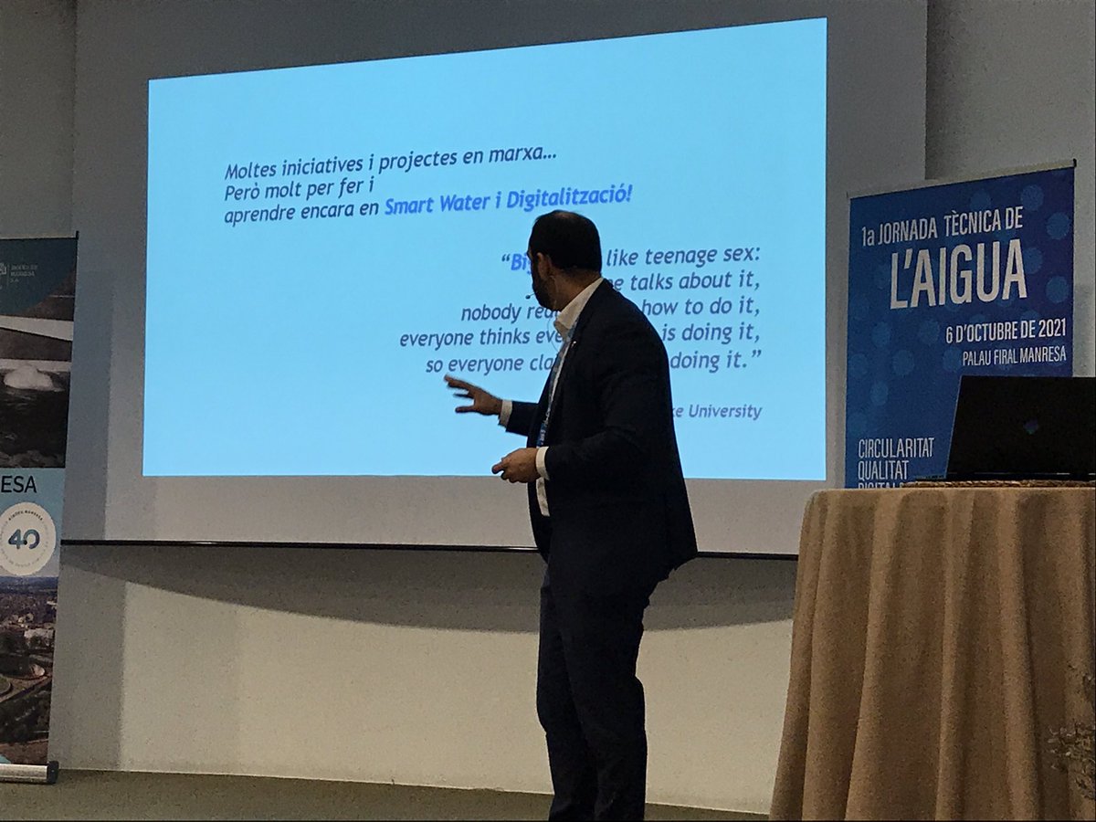 Muy interesante la presentación por <a href="/xamores/">Xavier Amores</a> sobre la digitalización en el sector de agua. Da algo de miedo y gusto a la vez, ver que rápido la innovación digital entra en el sector de agua.