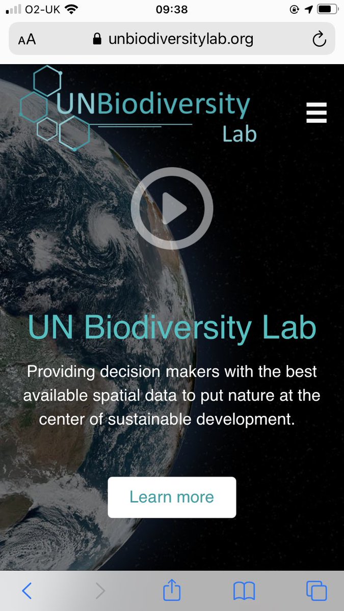 Many will have seen the recent launch of the UNBiodiversityLab on Monday. Aimed at governments and supporting conventions, but also a great resource for teaching and environmental education on biodiversity and climate related data globally. Check it out on unbiodiversitylab.org