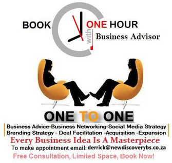 NdzaviDerrick's tweet photo. Advisory SESSION on any Business related Matters 
FREE review on your Profiles and Proposals 
No matter The Size of Your Business  
[Virtual OR Face To Face]

Space Limited. Book NOW!
DM or Email: derrick@newdiscoverybs.co.za

@ Ur [Service]
#AskMentorND https://t.co/7ICuhEx1yh