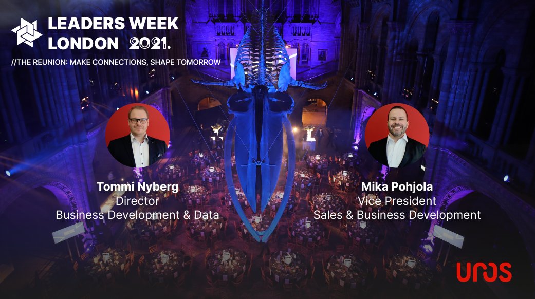 You can meet our VP, Sales &amp; Business Development Mika Pohjola and Director, Business Development &amp; Data Tommi Nyberg this week at #LeadersWeek London 2021 by <a href="/LeadersBiz/">Leaders Business</a> at Twickenham Stadium. 👋