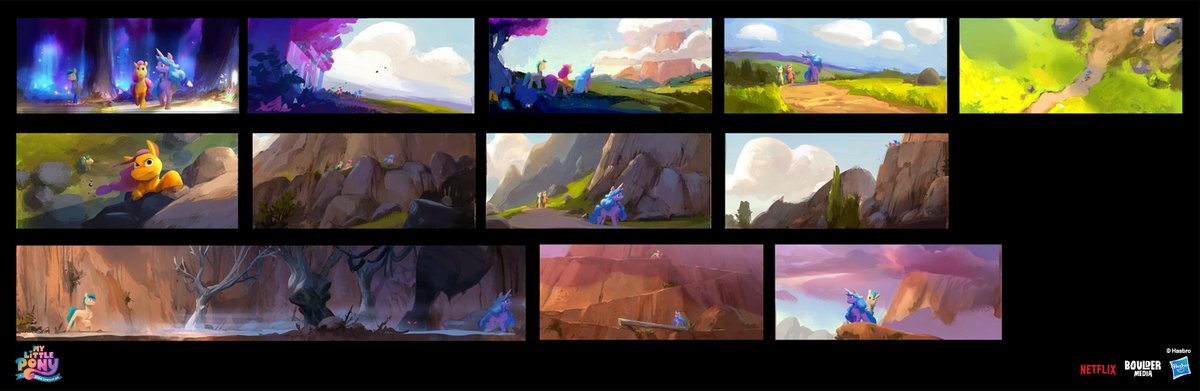 ARamirez_Art's tweet photo. Last week #mylittlepony was released and it's time for some art!
Here's one of the first colour sequences I did for the film. <3
#colourkey #colorkey #pony #mylittlepony #mlp #hasbro #painting #conceptart #visualdevelopment #visdev #animationart #animation #artforanimation https://t.co/heqDktsoVz