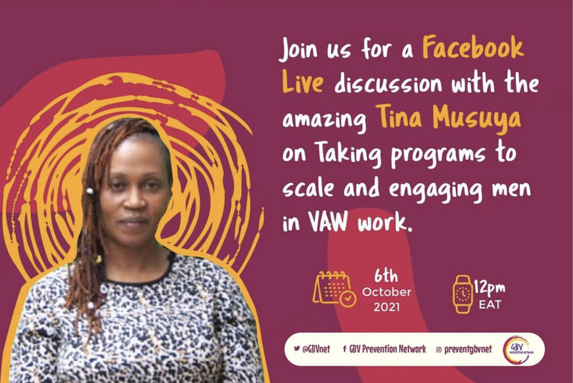 GBVnet's tweet photo. Join us today at 12:00pm EAT in a conversation with Tina Musuya, a social development feminist with expertise in effective violence against women prevention programming. Tina is the Executive Director for @CEDOVIPuganda ⠀⠀
#PreventVAW #AFeministAgenda #VAWPrevention⠀ https://t.co/pXTFvVxPCK