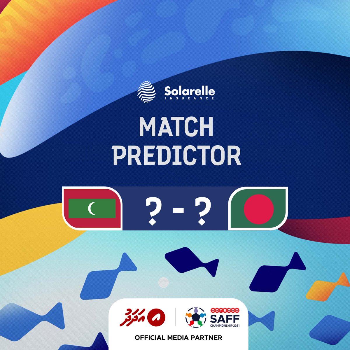 🇲🇻🇧🇩 Score prediction time! 🔮

Predict the score of this match and win a Comprehensive Motor Insurance package by <a href="/SolarelleIns/">Solarelle Insurance</a>.

#SAFFChampionship2021