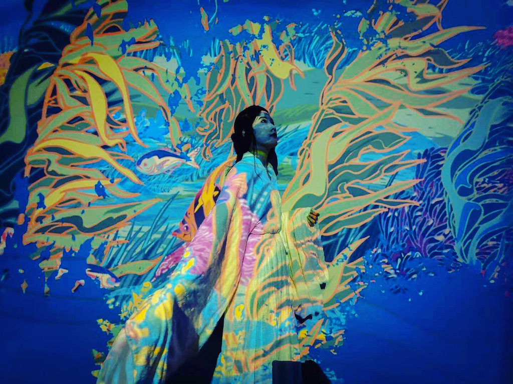 AlbertoSanseve3's tweet photo. Exploring Blue. Follow the Blue Kun Peng to find the heart of the ocean! 
#exploringblue #ocean #oceanprotection #exhibition #sustainability #Avatar #Metaverse #CharacterAnimator #animation #Campaign #Creative https://t.co/O9uxEuBkNr