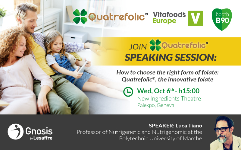 #VitafoodsEurope
Join our expert Luca Tiano speaking session: "How to choose the right form? 
<a href="/Quatrefolic/">Quatrefolic</a> the innovative #folate" TODAY at 3:00 pm  CET online ! 🍀
bit.ly/3uk8pST 

#folate #acidfolic #supplements #Vitafoods21