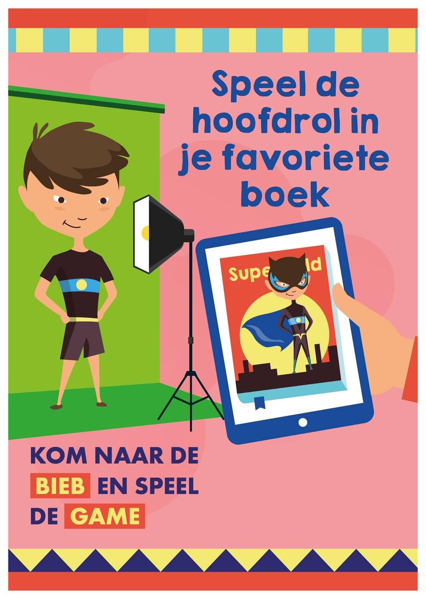 Het is Kinderboekenweek! Vanmiddag kun je in de bieb in Pijnacker de hoofdrol spelen in je favoriete boek. Het greenscreen staat voor je klaar tussen 14:00 en 16:00 uur. <a href="/BiebOostland/">de Bibliotheek Oostland</a>