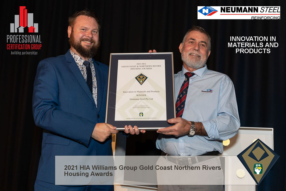 ProCertGroup's tweet photo. Professional Certification Group, proud Awards Partner sponsor of the 2021 @HIA_au - Williams Group | Gold Coast Northern Rivers Housing Awards.

See some of our winners!
Congratulations to Neumann Steel and @IngeniousHomes 

Photography by @novasoma 

#hiaawards https://t.co/Wax8gKKkrj