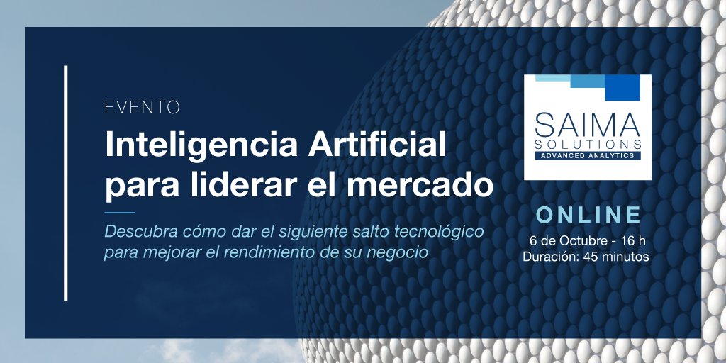 saimasolutions's tweet image. Si quiere dar el siguiente salto tecnológico y mejorar el rendimiento de su empresa aplicando la Inteligencia Artificial, no se pierda nuestro webinar hoy a las 16h ➡️   bit.ly/3wzZBsc 

#Webinar #Saima #SaimaSolutions #InteligenciaArtificial #IA #Innovación #Empresa