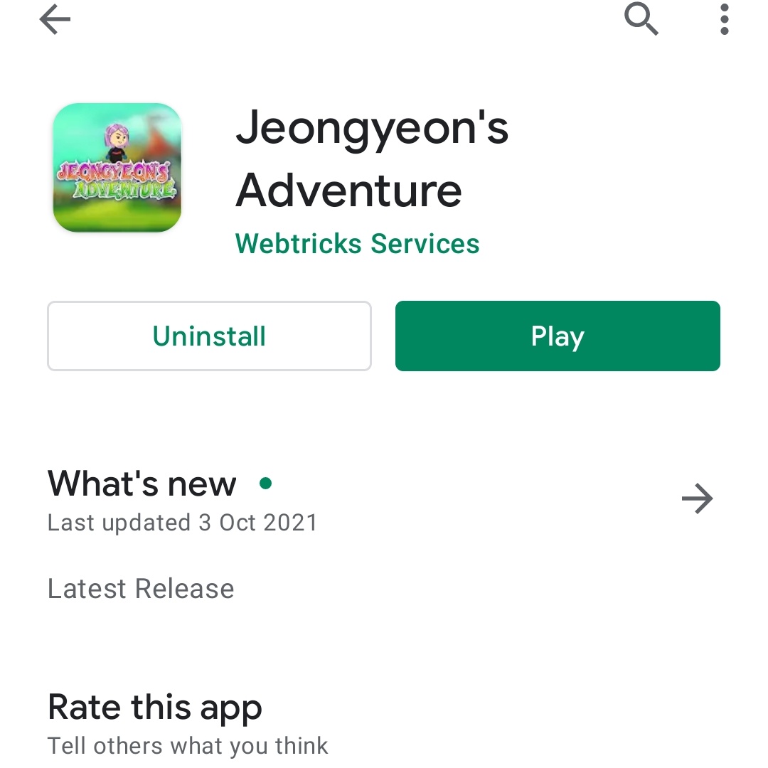 JeongyeonUnion's tweet photo. #JeongyeonsAdventure is officially available for download on both Google Play and Apple Store💚

Hope everyone has fun and enjoys this little gift we prepared for Jeongyeon's birthday and debut anniversary🥰 

#JEONGYEON  #정연 #ジョンヨン #俞定延 #TWICE 
@JYPETWICE https://t.co/vWUId8jVan