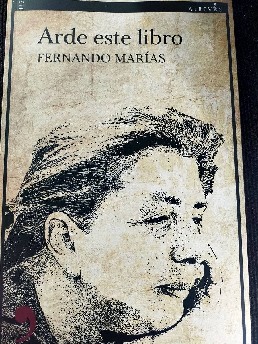 soniayanezcalvo's tweet photo. #Ardeestelibro de @fernandomarias publicado por @AlrevesEditor ya en mis manos https://t.co/HGHP9JhDqS
