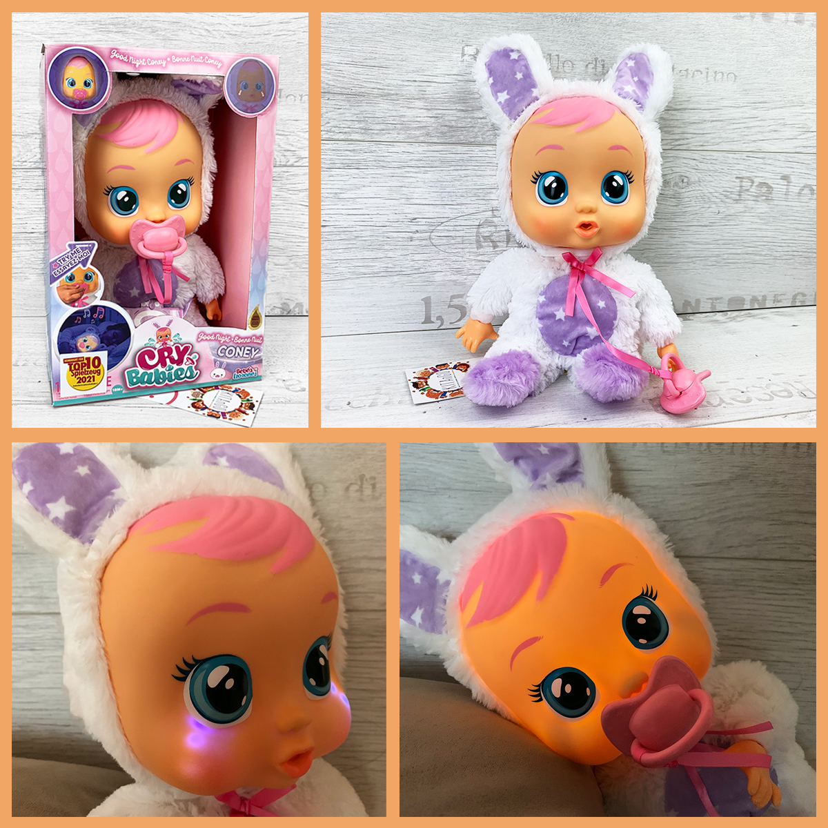 😴😍 #SchlafSchönConey ist eine liebevolle #Schlafbegleiterin für Kinder. Die leuchtende #Puppe von #IMCToys ist eine treue #Einschlafhilfe. Sie kann LED-Tränen weinen, Geräusche machen &amp; #Schlaflieder von sich geben.

💡 Zu den #Webisodes der #CryBabies: 
youtube.com/c/KitoonsaufDe…