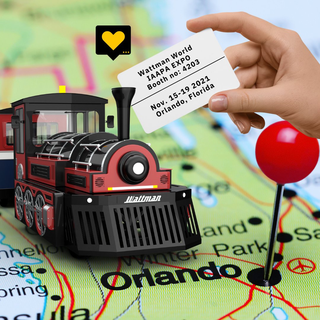 WattmanWorld's tweet photo. 🇺🇸   Drop by at our booth at the @iaapahq EXPO, where we'll be showcasing our new train live on-site! ⁠

📍 IAAPA EXPO Orlando Florida. From November 15 - 19, 2021 

➡️  Contact us for your IAAPA EXPO ticket: https://t.co/DDxlcbW2hi

#WattmanWorld #Wattmantrains #IAAPAEXPO https://t.co/0NPPKBmzKL