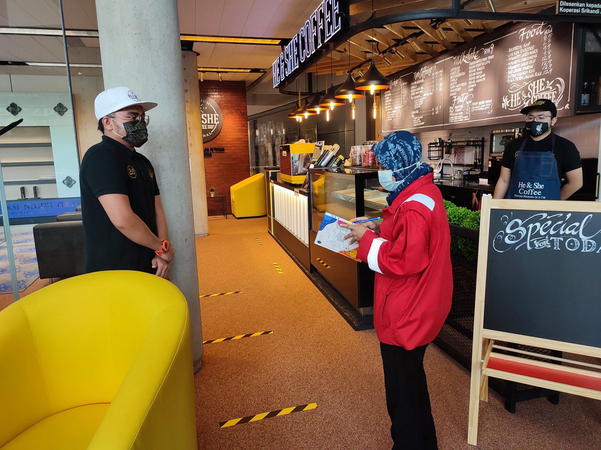 IRCUTP's tweet photo. Site inspection at He & She Coffee by HSSE Team.
#heandshecoffee #UTPlibrary #IRCUTP #UTPinME https://t.co/Om0dS4h3Ub