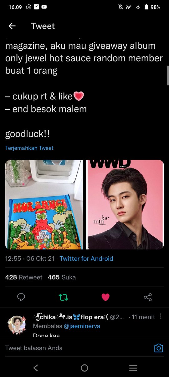 nanadinemin's tweet photo. @jaeminerva donee all rules, wish me luck https://t.co/ZJy8LwU2Ah